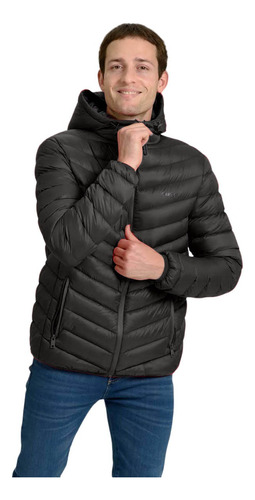 Campera Polyester Hombre Wrangler Jacket Ryker Con Capucha