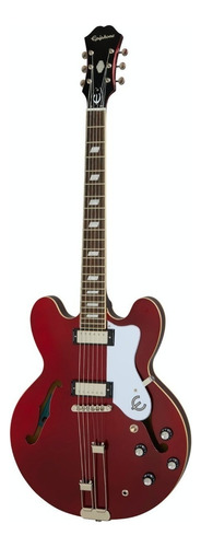 Guitarra eléctrica Epiphone Archtop Riviera de arce sparkling burgundy brillante con diapasón de laurel indio