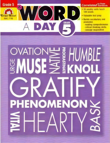 A Word A Day Grade 5, De Evan-moor Educational Publishers. Editorial Evan Moor Educational Publishers, Tapa Blanda En Inglés