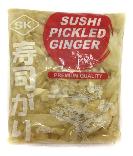 Pack X10 Pickle De Jengibre Para Sushi - Blanco 1,5 Kg