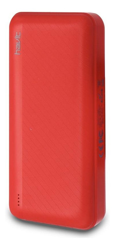 Cargador Portátil Power Bank Havit Pb63 10000mah Rojo