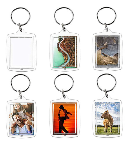 Llaveros Acrilicos X1000 Transparente Porta Foto Souvenir Ax