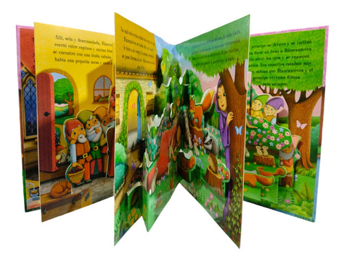 Libro De Cuento Infantil Mis Cuentos Soñados Blancanieves Con Pop-up Imagenes 3d En Todas Sus Páginas Para Más De 3 Años
