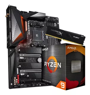 Actualizacion Combo Amd Ryzen 9 5900x + 64gb 3200mhz + X570