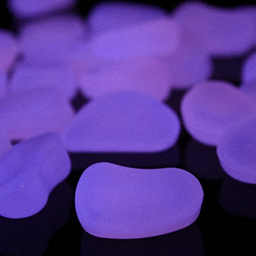 100 Unids Glow Stonesblow En La Oscuridad Piedras Guijarros