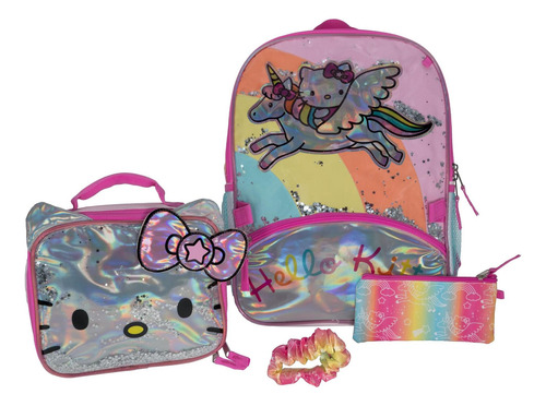 Ai Accessory Innovations Juego De Mochila Hello Kitty De 4 P