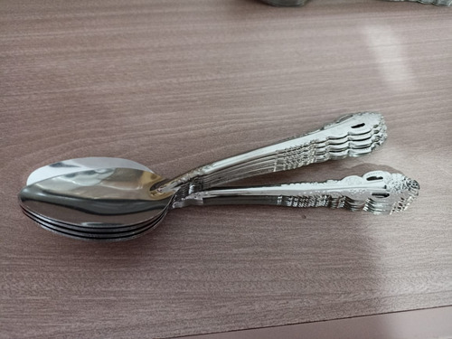 Docena De Cucharas Soperas, De Acero Inox Juego De Cubiertos