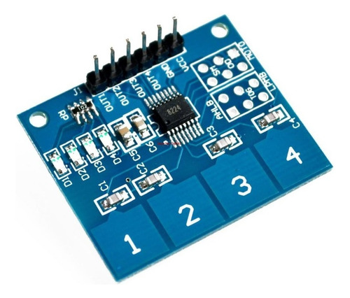 Teclado Módulo Sensor Touch Capacitivo 4 Vias Ttp224