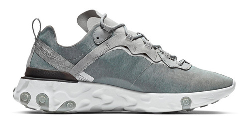 Zapatillas Nike React Element 55 Silver Urbano Bq6166-007