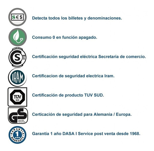 Imagen 8 de 9 de Detector De Billetes Falsos Luz Ultravioleta 2 Tubos Dasa 6w