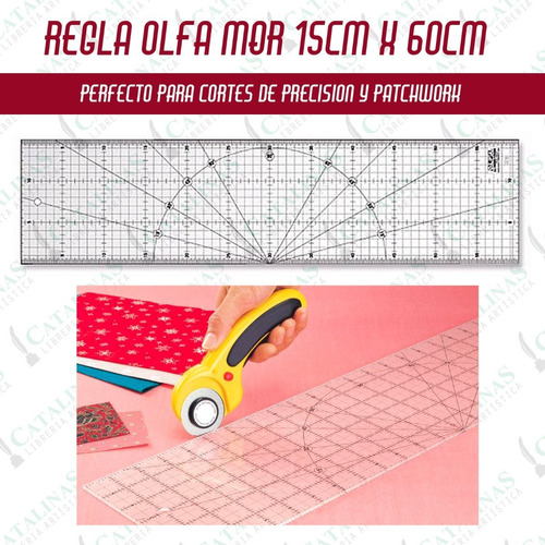 Regla Acrilica Olfa Mqr 15x60cm P/patchwork Microcentro