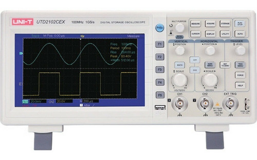 Osciloscopio digital Uni-T UTD2102CEX blanco - 100MHz de ancho de banda con 2 canales