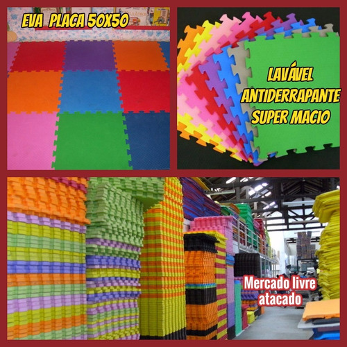Imagem 2 de 10 de E.v.a Tatame Placas P/forrar Chão Preço De Fabrica Kit C/04