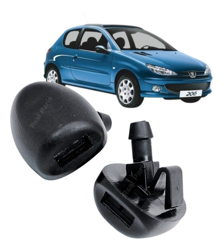 Par Brucutu Esguicho Água Parabrisa Peugeot 206 207 Original