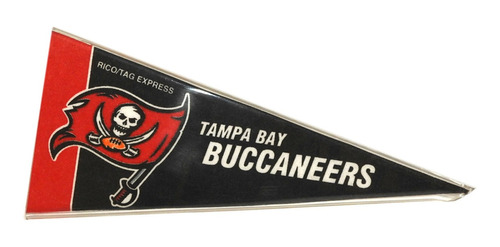 Tampa Bay Buccaneers Mini Banderín Con Display Belitan