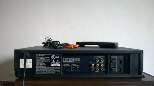 Imagen 6 de 8 de Videocasetera Mitsubishi Vhs Mod. Hs- U575 Control Retroilum