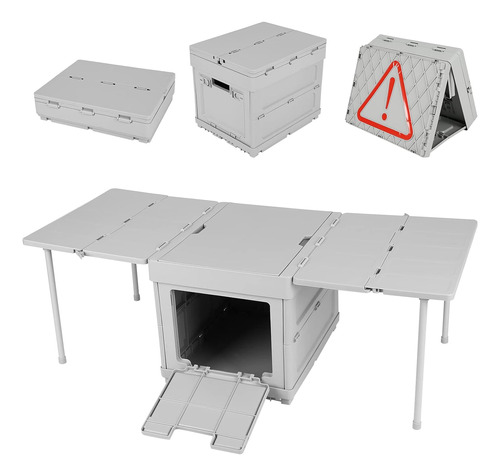 Ziaerkor Caja De Almacenamiento De Plástico Plegable, Mesas 