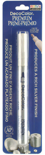 Uchida Decocolor Premium Fine Tip Paint Marker, Plata