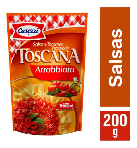 Salsa De Tomate Toscana Carozzi 200 Gr (3 Unid )super