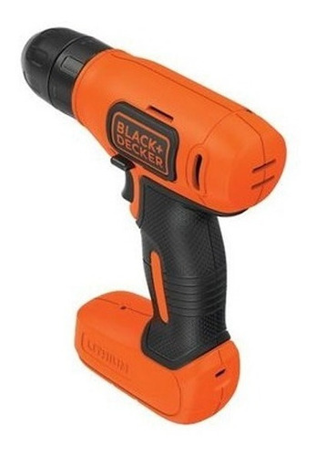 Imagen 5 de 5 de Taladro atornillador inalámbrico de 10mm Black+Decker LD008 8V + accesorios