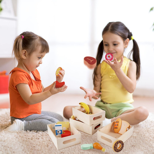 Grupos De Alimentos Juegos De Alimentos De Madera, Juguetes
