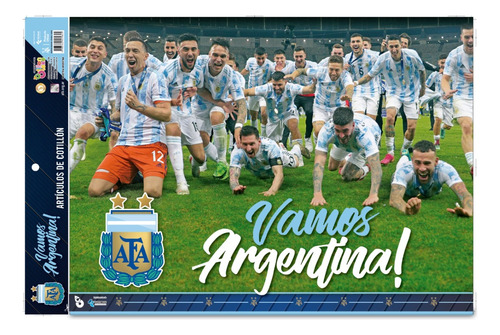 Afiche Seleccion Argentina Campeones Cartel Disney Original