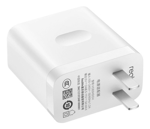 Adaptador De Cargador Realme Usb C De 33w De Carga Rápida