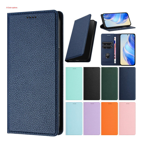 Funda Tipo Cartera De Piel Para Cubot Note 40/p50/a10/a20/a30/max Con 5 Ranuras Para Tarjetas, Estilo Empresarial, Bloqueo Rfid