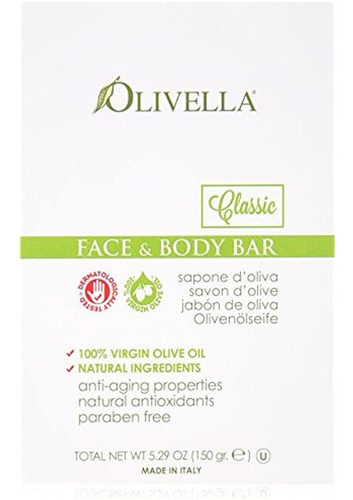 Olivella Cara De Aceite De Oliva Virgen 100% - Jabon Corpor