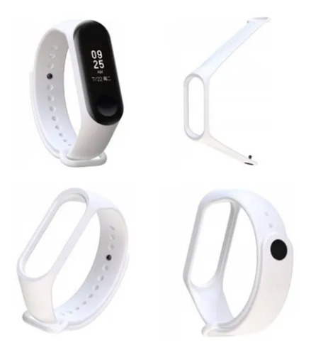  Pulsera Blanca Repuesto Smartband M3, M4, Xiaomi + Obsequio