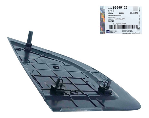 Imagen 5 de 9 de Tapa Externa Puerta Trasera Derecha Aveo Lt Ls 2013 2014