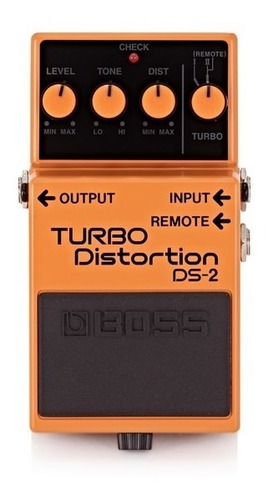 Pedal Boss Ds2 Turbo Distortion + Cable Interpedal Ernie Bal