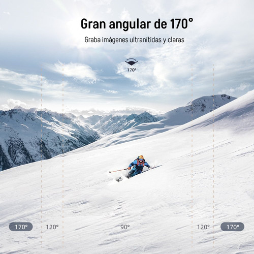 Cámara Deportiva 4k Ultrahd 60fps 24mp Pantalla Dual Touch
