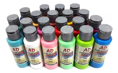 Pintura Acrilica Decorativa Ad X Pote 60 Ml