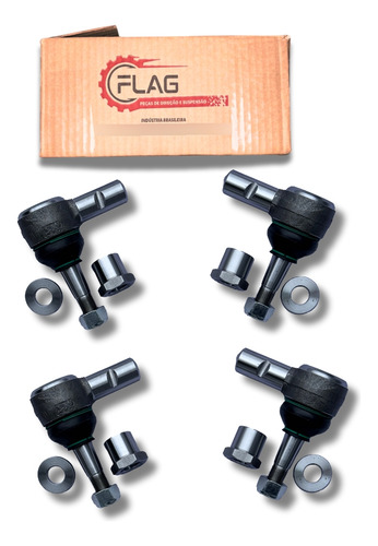 Kit 4 Pivôs Kombi Completo C/regulagem Cambagem Flag