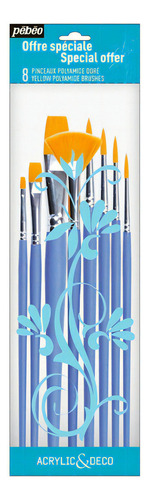 Kit De Pincéis Artístico Pébéo C/8 Unidades