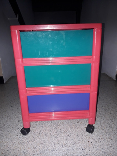 Imagen 5 de 5 de Gavetero De Plástico Infantil Para Guardar Cosas Y/o Jugar