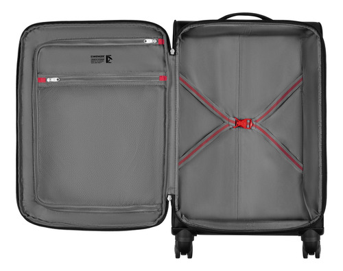 Wenger Maleta Syght Softside Mediana, Negra Color Negro Lisa
