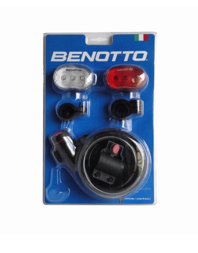 Kit De Luces Led Para Bicicleta Y Cadena Benotto