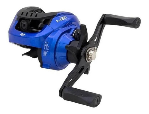 Carretel carretilha Albatroz Fishing M21 Slim esquerdo color azul