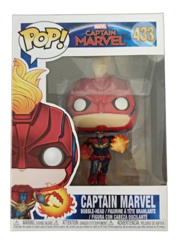 Funko Pop Marvel Captain Marvel Capitana Marvel 433 Original