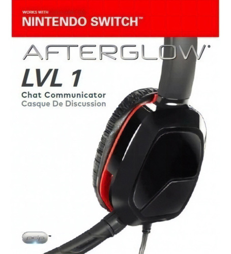 Diadema Afterglow Lvl 1 Para Switch Color Negro