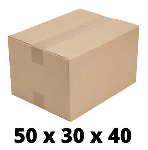 Kit 10 caixa papelão 50x30x40 grande mudança s sedex