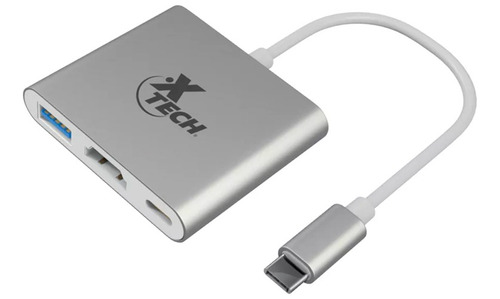 Adaptador Hub Tipo C A Usb3.0 Hdmi Tipo C Xtech Xtc-565