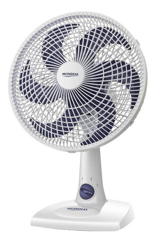 Ventilador De Mesa 6 Pás 30cm Maxi Power Nv15 Mondial 110v Cor da estrutura Branco Cor das pás Azul Diâmetro 30 cm 127V