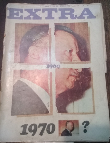 Revista **extra** N° 54, Enero De 1970 Tapa: Ongania