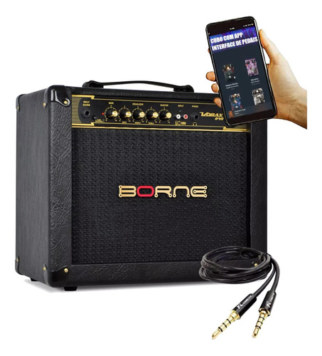 Amplificador Borne Vorax 840+ Cabo P3 Exclusivo P/aplicativo