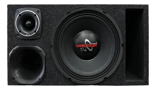 comprar Caixa Trio Duto Régua Hard Power Alto Falante 750w Carro
