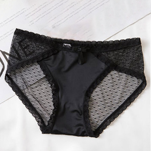 Ropa Interior De Encaje Para Mujer, Seda Helada, Transpirabl