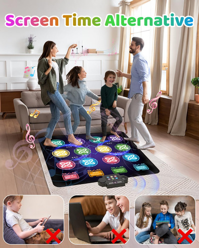 Almohadilla De Baile Dance Game Mat Gleamkid Con Luz Led Par